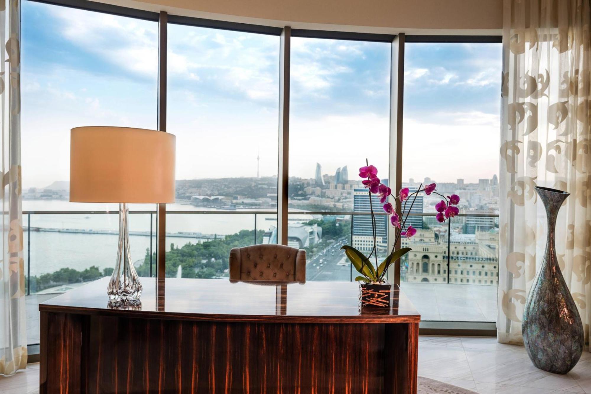 Jw Marriott Absheron Baku Hotel Zewnętrze zdjęcie View from a suite